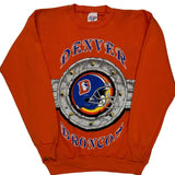 Denver Broncos Saturdays Hero Nfl Sweatshirt - Large Orange Cotton
