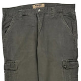 Wrangler Cargo Pants - 38W 32L Gray Cotton