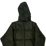 Hooded Polo By Ralph Lauren Puffer - Small Green Polyester