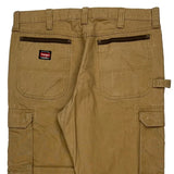 Wrangler Cargo Trousers - 38W 31L Brown Cotton