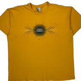 Nike Graphic T-Shirt - 2XL Yellow Cotton