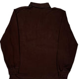 Polo By Ralph Lauren Long Sleeve Polo Shirt - Large Brown Cotton
