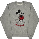 Disneyland Disney Cartoon Sweatshirt - Medium Gray Cotton Blend