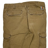Carhartt Double Knee Cargo Pants - 36W 27L Khaki Cotton