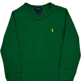 Age 4 Polo By Ralph Lauren Long Sleeve T-Shirt - XS Green Cotton