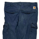 Carhartt Cargo Cargo Trousers - 34W 30L Blue Cotton