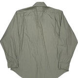 Regent Classic Fit Polo By Ralph Lauren Pinstripe Shirt - XL Green Cotton