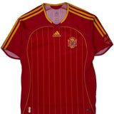 Spain National Team Adidas 2006-08 Home Football Shirt - XS Red Polyester