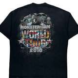 World Tour 2010 Monster Jam Graphic T-Shirt - XL Black Cotton