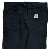 Carhartt Carpenter Trousers - 36W 32L Black Cotton