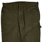 Dickies Carpenter Pants - 35W 31L Green Cotton