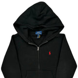 Age 6-7 Polo By Ralph Lauren Hoodie - Small Black Cotton