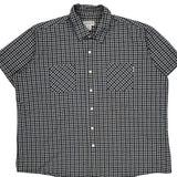 Carhartt Checked Short Sleeve Shirt - 3XL Blue Cotton