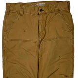 Relaxed Fit Carhartt Double Knee Carpenter Pants - 31W 32L Brown Cotton