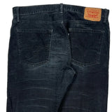 Levis Slim Cord Pants - 36″ Waist Black Cotton Blend