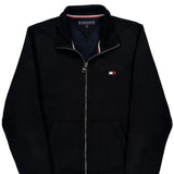 Tommy Hilfiger Track Jacket - Medium Black Cotton