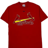 Cardinals Majestic Mlb T-Shirt - Medium Red Cotton