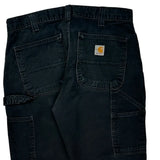 Carhartt Carpenter Pants - 33W 30L Black Cotton