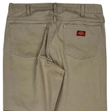 Dickies Trousers - 34W 30L Beige Cotton