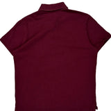Polo By Ralph Lauren Slim Fit Polo Shirt - Large Burgundy Cotton