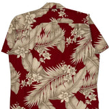 Hawaii Floral Hawaiian Shirt - Medium Beige Cotton