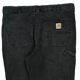 Carhartt Carpenter Trousers - 36W 33L Black Cotton