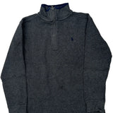 Age 8-9 Polo By Ralph Lauren 1/4 Zip - Medium Grey Cotton