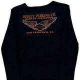 Dudley Perkins Co. Harley Davidson Graphic Long Sleeve T-Shirt - Medium Black Cotton