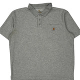 Carhartt Polo Shirt - XL Gray Cotton