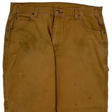 Dickies Carpenter Trousers - 38W 30L Brown Cotton