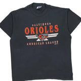 Baltimore Orioles Trench Graphic T-Shirt - XL Black Cotton Blend