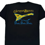 Savoy Brown Band Fruit Of The Loom Single Stitch T-Shirt - XL Black Cotton Blend