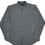 Ralph Lauren Checked Shirt - XL Green Cotton