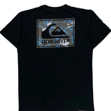 Quiksilver Graphic T-Shirt - Large Black Cotton