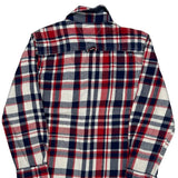 Age 8-10 Tommy Hilfiger Checked Flannel Shirt - Small Blue Cotton