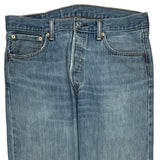 501 Levis Jeans - 33W 34L Light Wash Cotton