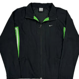 Nike Striped Track Jacket - XL Black Polyester