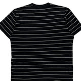Carhartt Striped T-Shirt - Large Black Cotton
