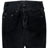 True Religion Double Knee Jeans - 28W UK 8 Black Cotton