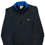 Lacoste 1/4 Zip - Small Blue Cotton