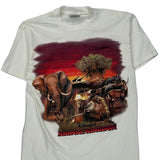 Animal Kingdom Disney T-Shirt - Large White Cotton