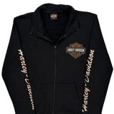 Niagara Falls Canada Harley Davidson Spellout Track Jacket - Large Black Cotton