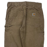 Carhartt Carpenter Trousers - 30W 34L Brown Cotton