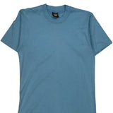 Blank Screen Stars Single Stitch T-Shirt - Medium Blue Cotton Blend