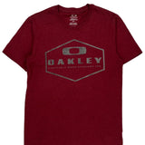 Oakley T-Shirt - Small Red Cotton