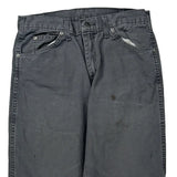 Dickies Cargo Carpenter Trousers - 32W 30L Grey Cotton