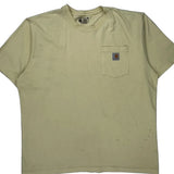 Carhartt T-Shirt - XL Yellow Cotton