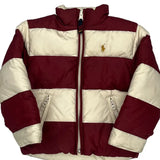 Age 3 Ralph Lauren Striped Puffer - 2XS Cream Down