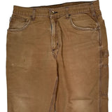 Carhartt Carpenter Trousers - 34W 32L Brown Cotton