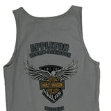 Harley Davidson Graphic Tank Top - Medium Gray Cotton